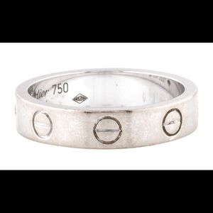 White gold Love ring
